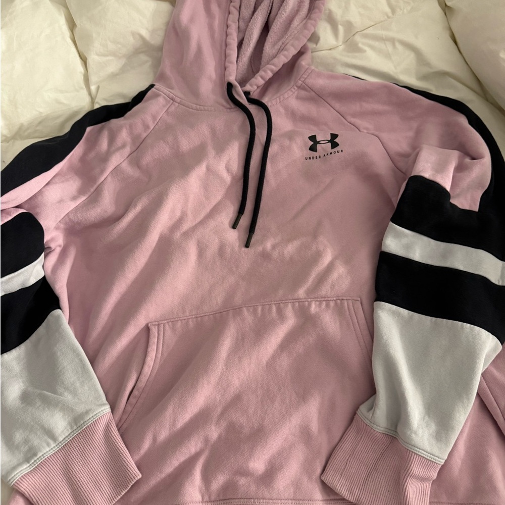 Under Armour Pink and Black Hoodie